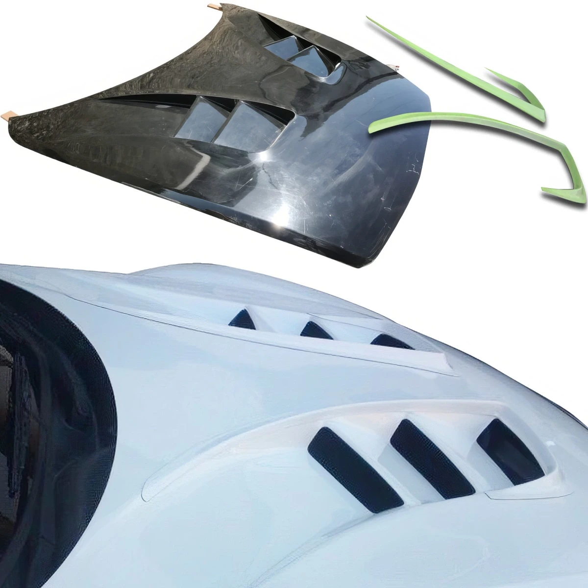 FRP RAME Hood w Garnishes 3pc > Mazda RX-8 (SE3P) 2004-2011 - 110675