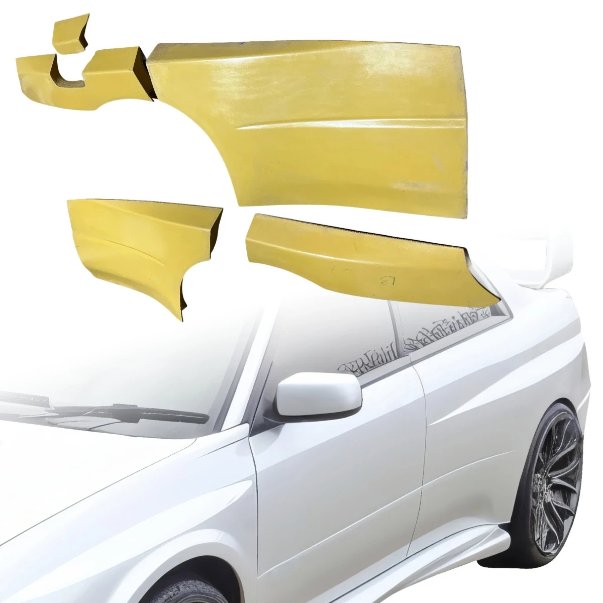 FRP WRC XL Wide Body Fenders (rear) 5pc 50m > Subaru Impreza WRX 2002-2007 > 4dr Sedan - 110687