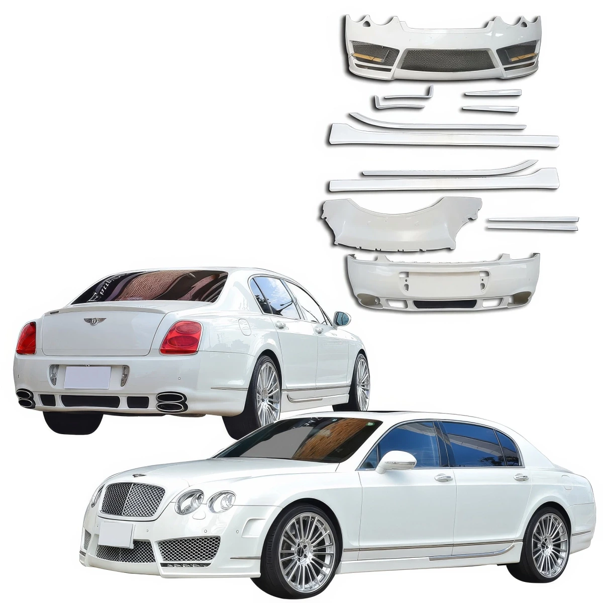 ModeloDrive FRP MANS Body Kit 4pc for Bentley Continental 2006-2012
