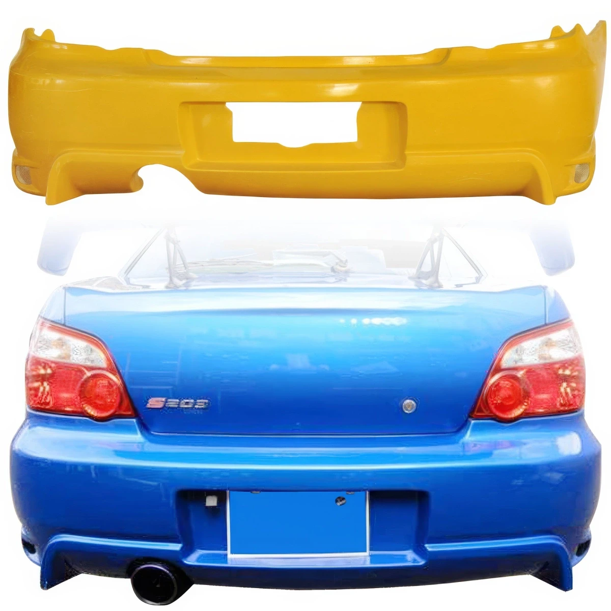 FRP ING Rear Bumper > Subaru Impreza WRX 2004-2007 > 4dr Sedan - 110771