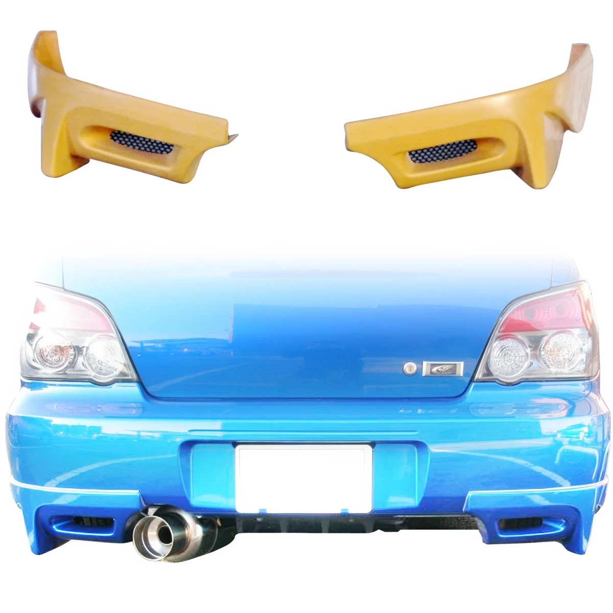 FRP ING Rear Add-on Valances 2pc > Subaru Impreza WRX 2004-2007 > 4dr Sedan - 110774