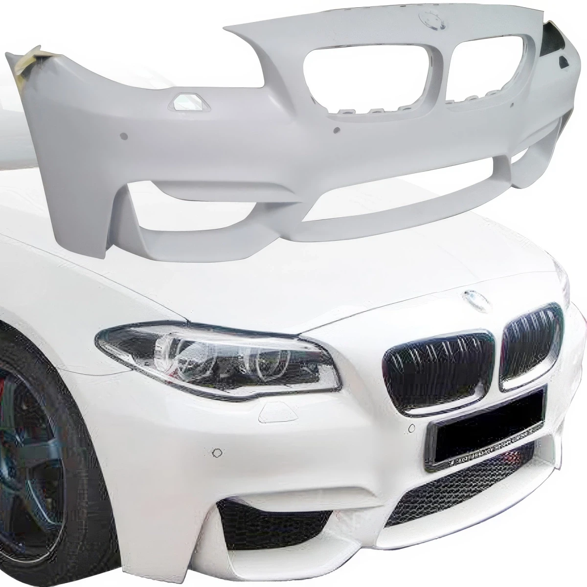 ModeloDrive FRP Type-M4 Style Front Bumper > BMW 5-Series F10 2011-2016