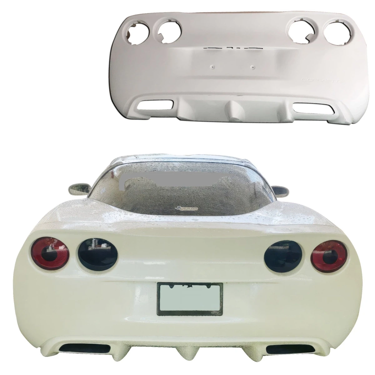 FRP OER GT3 Rear Bumper /w Diffuser > Chevrolet Corvette (C6) 2005-2013 - 118976