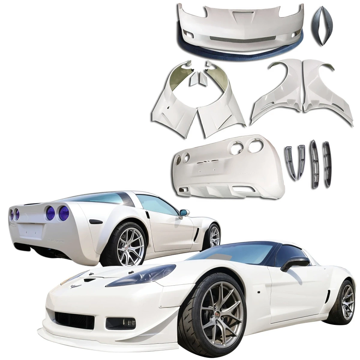 FRP GT3-XL Wide Body Kit > Chevrolet Corvette (C6) 2005-2013 - 118982