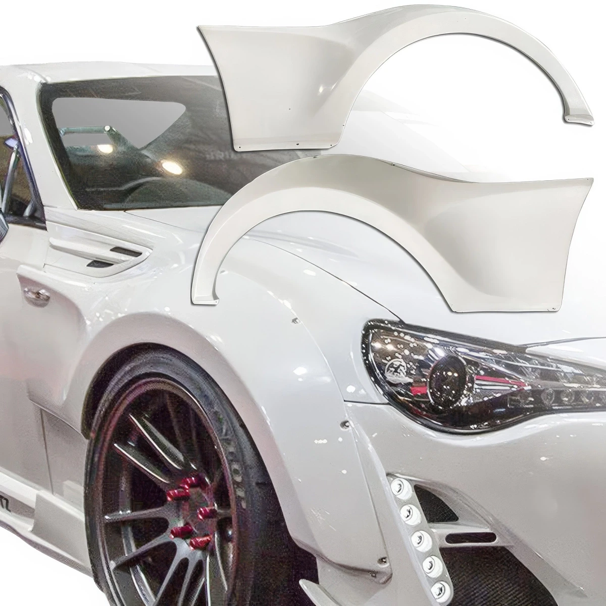 FRP BLIT Wide Body 40mm Fender Flares (front) > Scion FR-S 2013-2016 - 118988