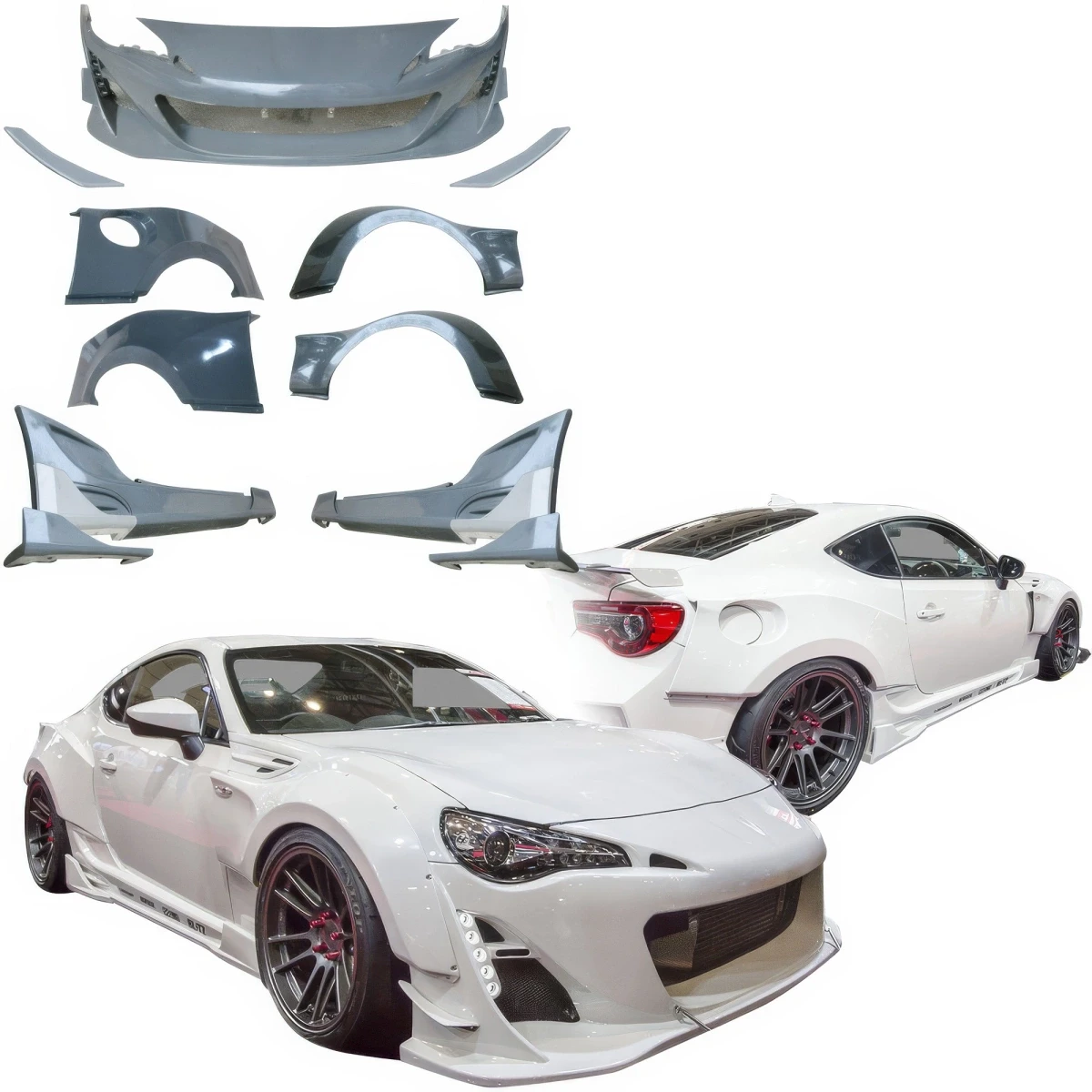 FRP BLIT Wide Body Kit 11pc > Scion FR-S 2013-2016 - 118993