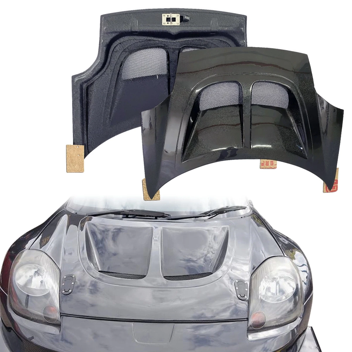 Carbon Fiber EXIG Hood Frunk (front) > Toyota MRS MR2 Spyder 2000-2005 - 118996