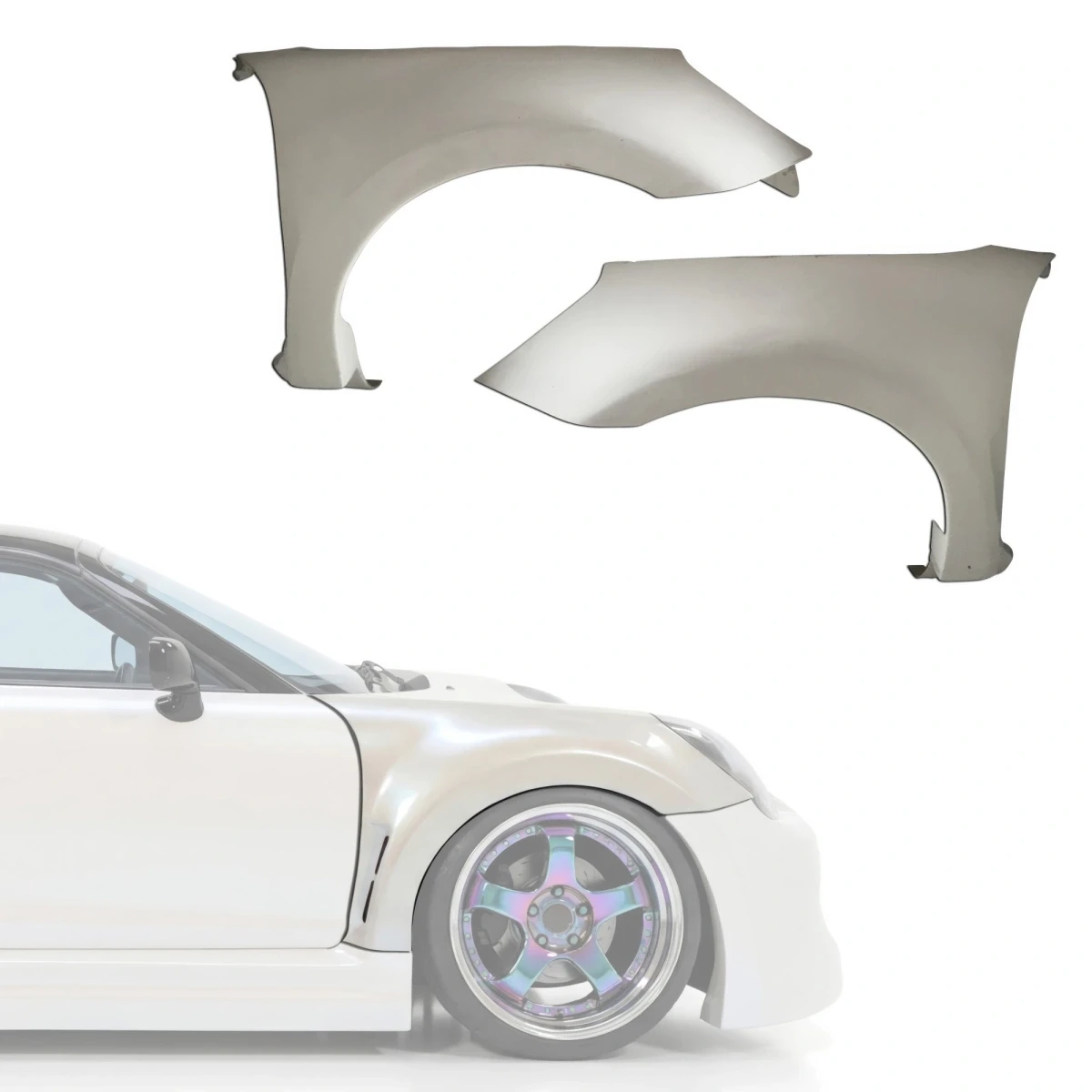 FRP APBR Wide Body 45mm Fenders (front) > Toyota MRS MR2 Spyder 2000-2005 - 118998