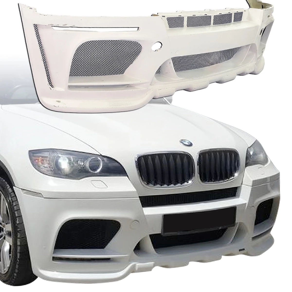 ModeloDrive FRP HAMA (OER Width) Front Bumper > BMW X6 E71 2008-2014