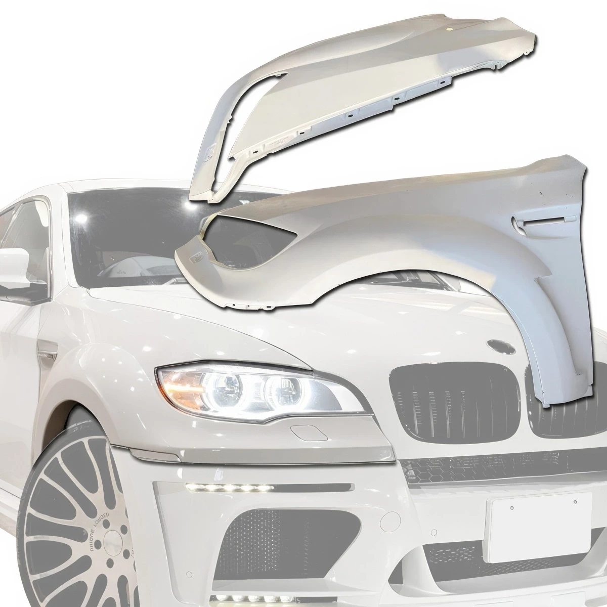 FRP HAMA Wide Body Fenders (front) 2pc > BMW X6 (E71) 2008-2014 - 120028