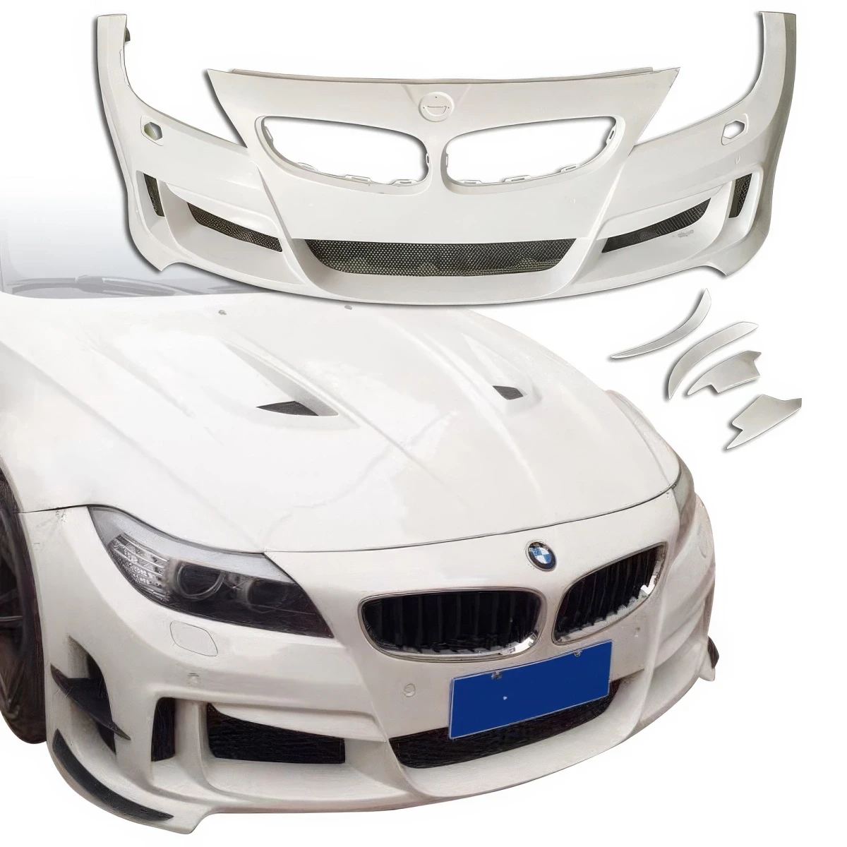 FRP LVL Wide Body Front Bumper 5pc > BMW Z4 (E89) 2009-2016 - 120036