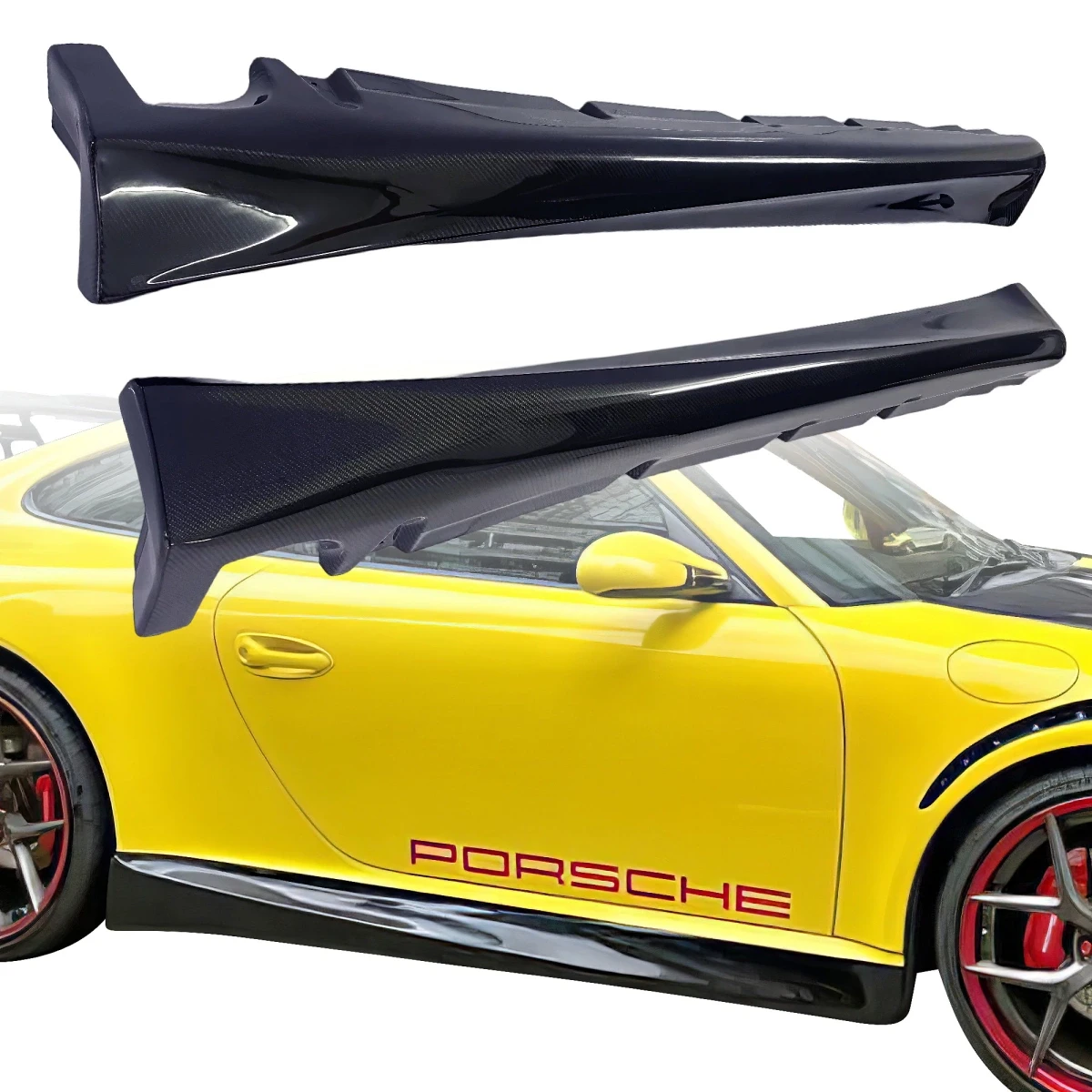 Carbon Fiber TART NARROW Side Skirts > Porsche 911 (997) 2005-2012 - 120049
