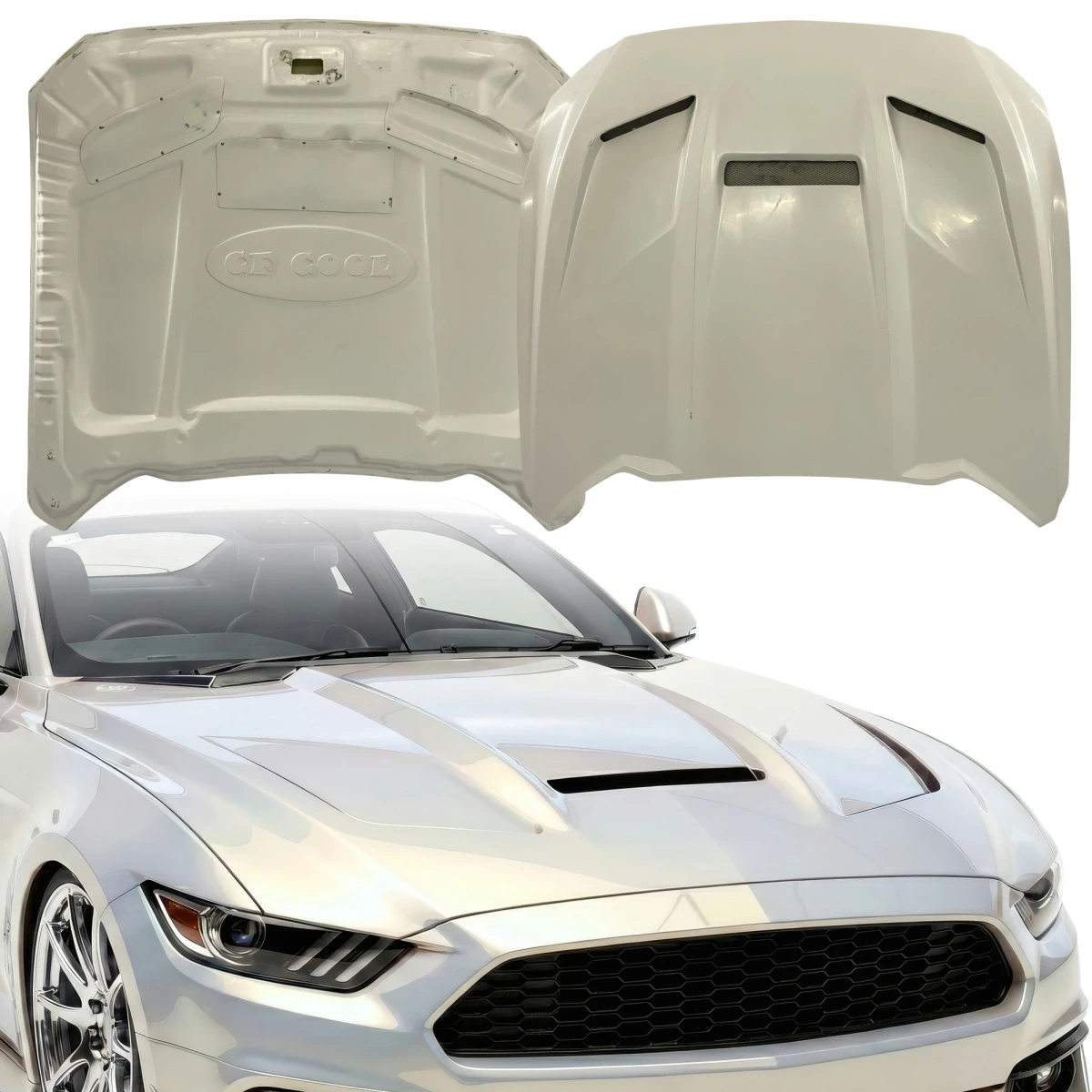 FRP 3-Vent Hood > Ford Mustang 2015-2017 - 120052