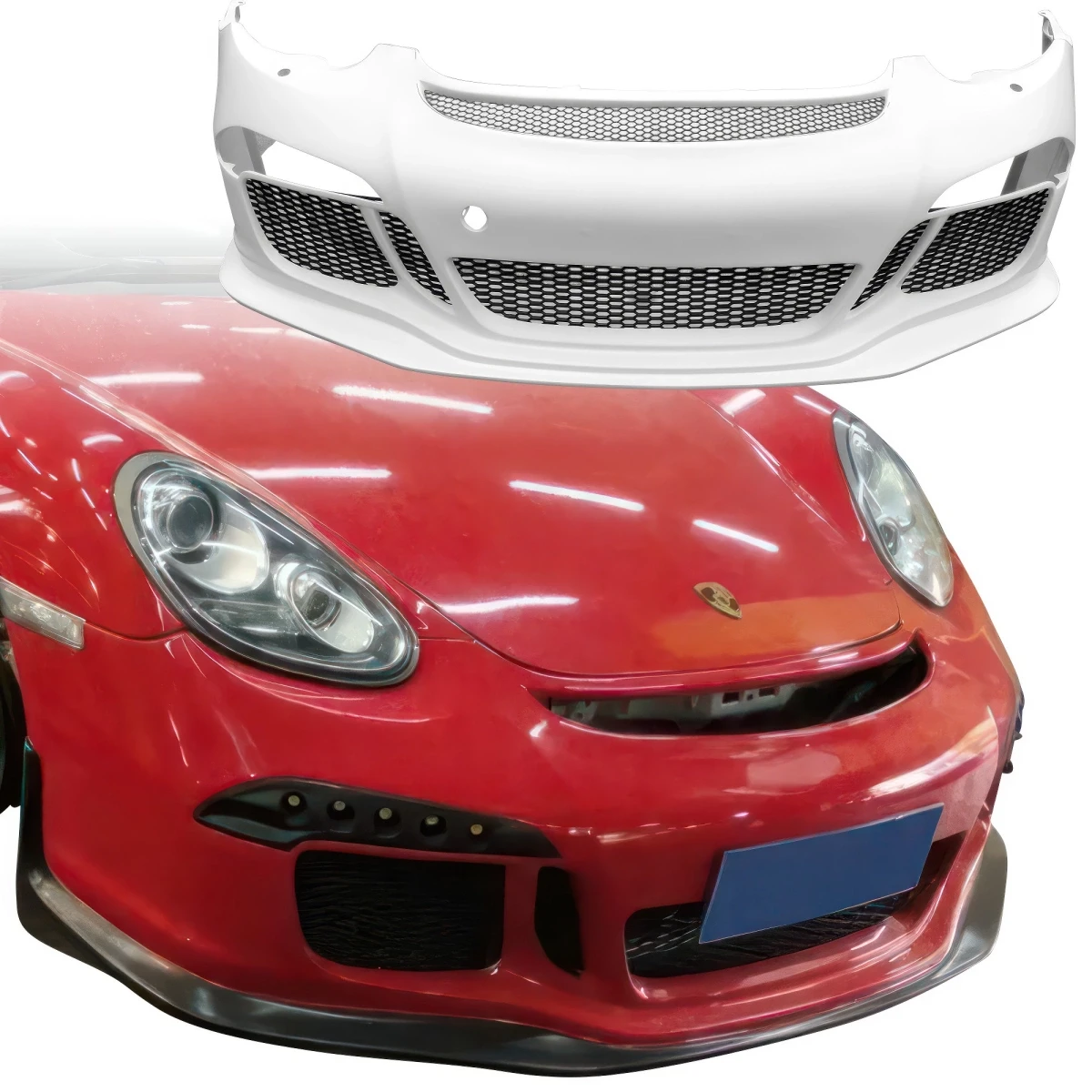 FRP GT3-Z Front Bumper > Porsche Cayman (987) 2009-2012 - 120102