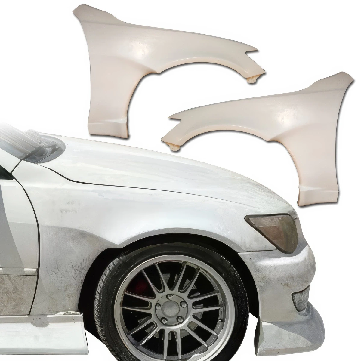 FRP MSV Wide Body 30mm Fenders (front) 2pc > Lexus IS300 2000-2005> 4dr - 120159