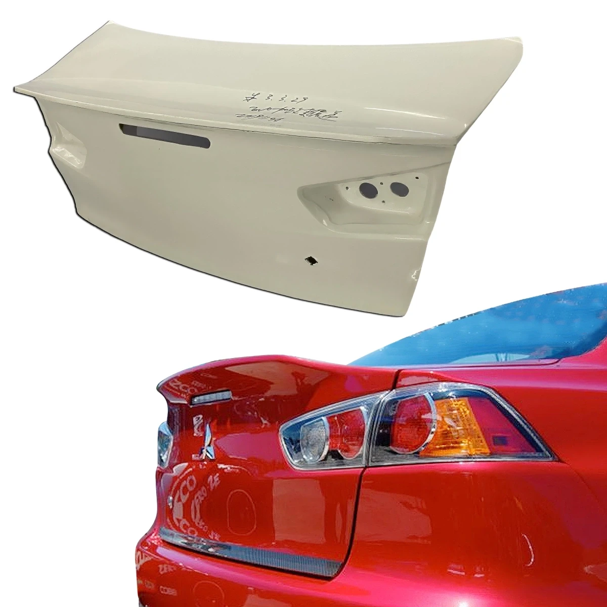 FRP CSL Duckbill Trunk > Mitsubishi Evolution EVO10 EVOX 2008-2017> 4dr - 120209