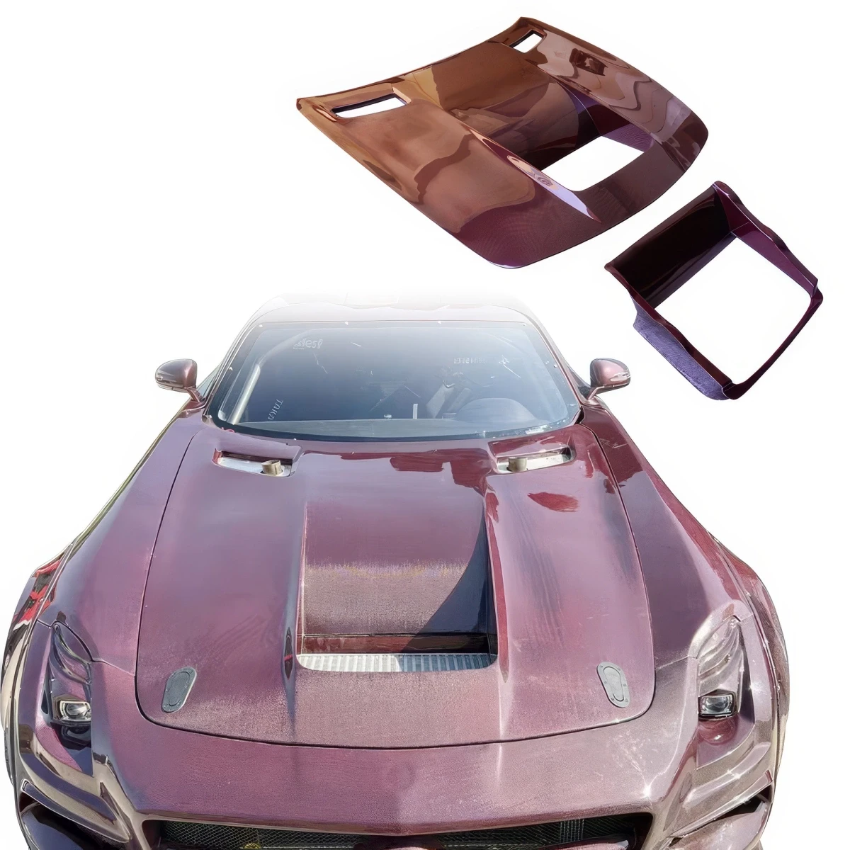 Carbon Fiber BLK-GT Hood > Mercedes-Benz SLS AMG (R197) 2011-2014 - 120227