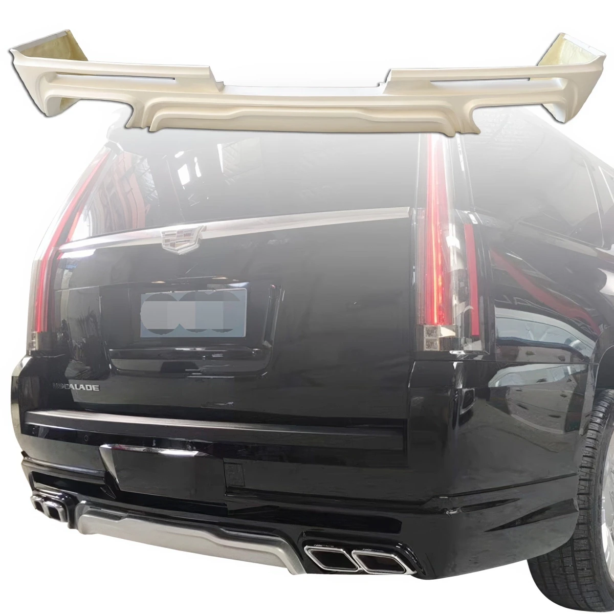 FRP SFO ZD2 Short Rear Lip Curved Opening > Cadillac Escalade 2015-2020 - 120260