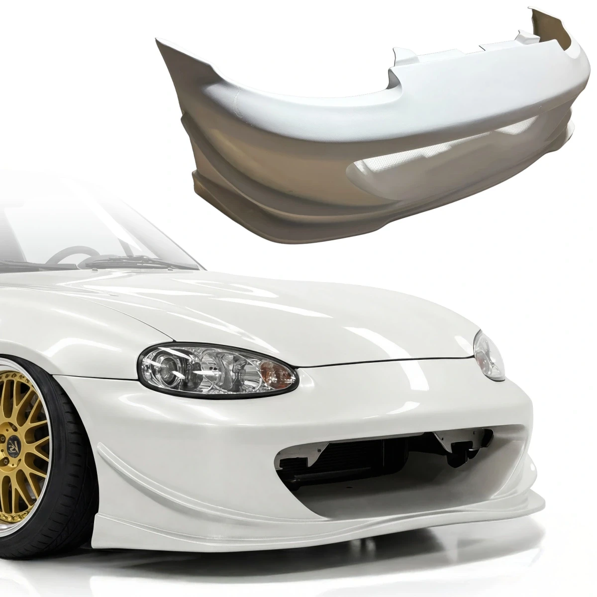 FRP GVAR Front Bumper 1pc > Mazda Miata (NB2) 2001-2005 - 120286