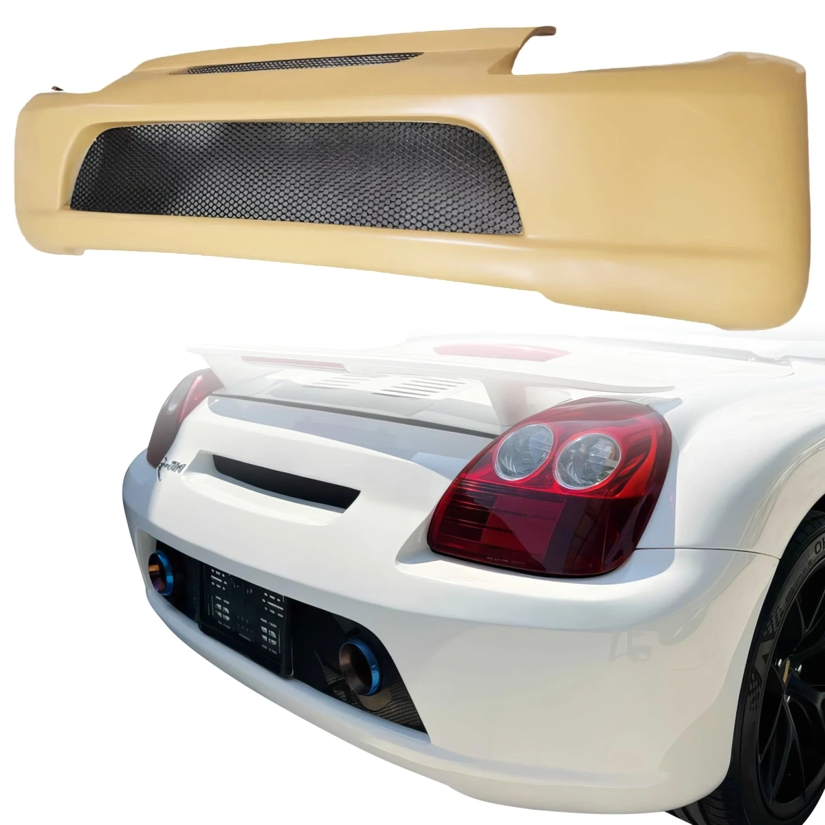 FRP MCRA v1 Wide Body Rear Bumper > Toyota MRS MR2 Spyder 2000-2005 - 120300