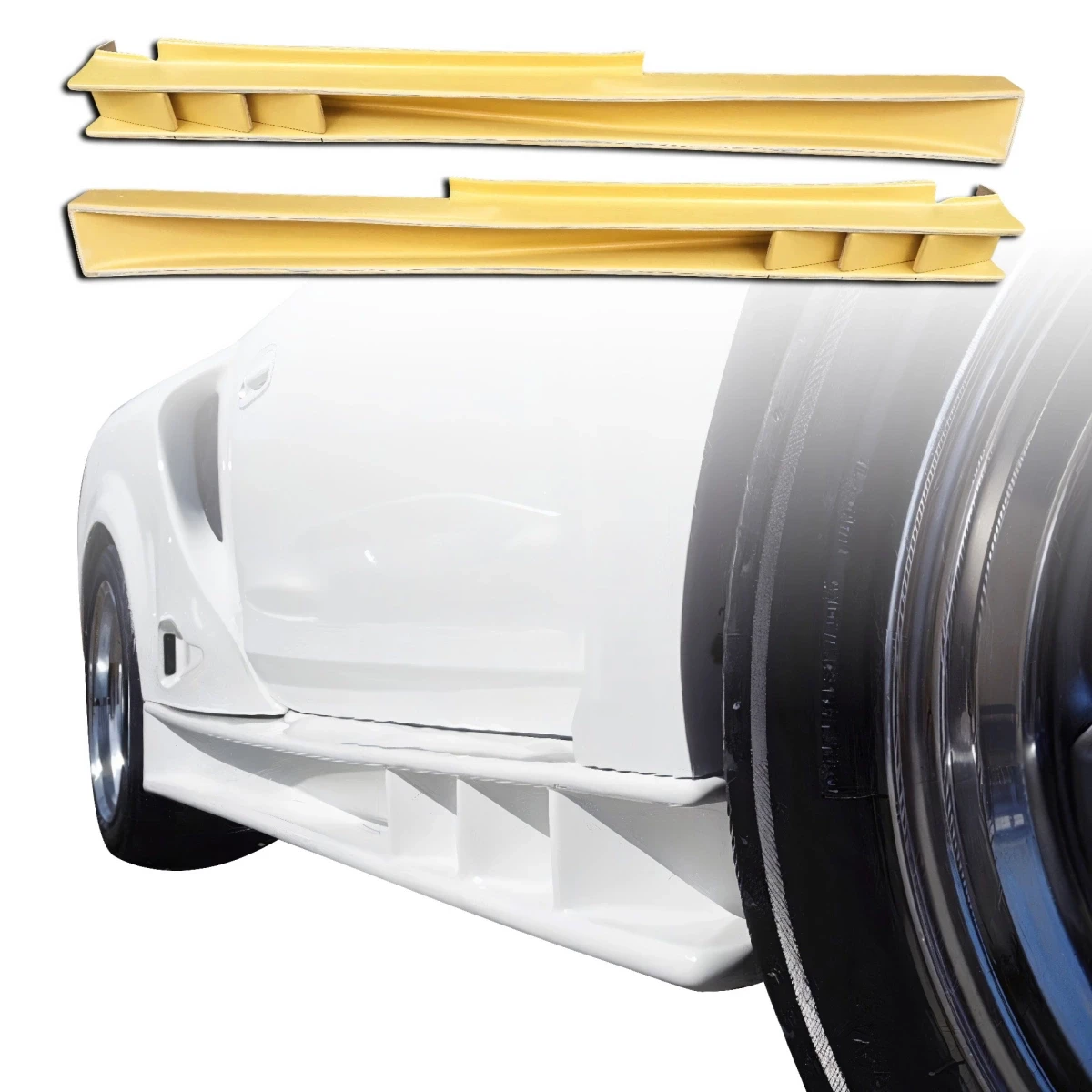 FRP MCRA v2 Louver Wide Body Side Skirts > Toyota MRS MR2 Spyder 2000-2005 - 120311