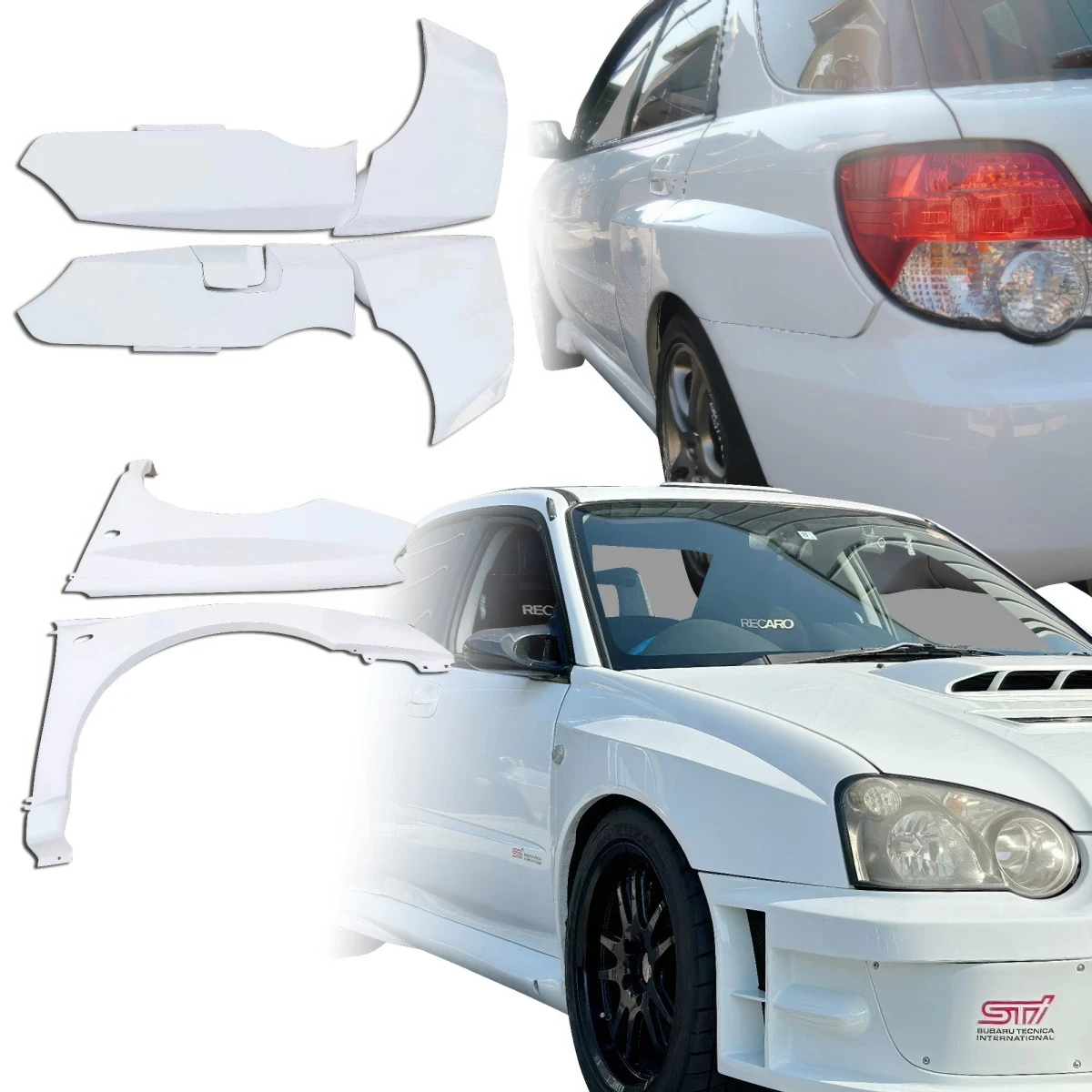FRP LS WRC Wide Body Fenders (set) > Subaru Impreza WRX 2004-2005 > 5dr Wagon - 120342