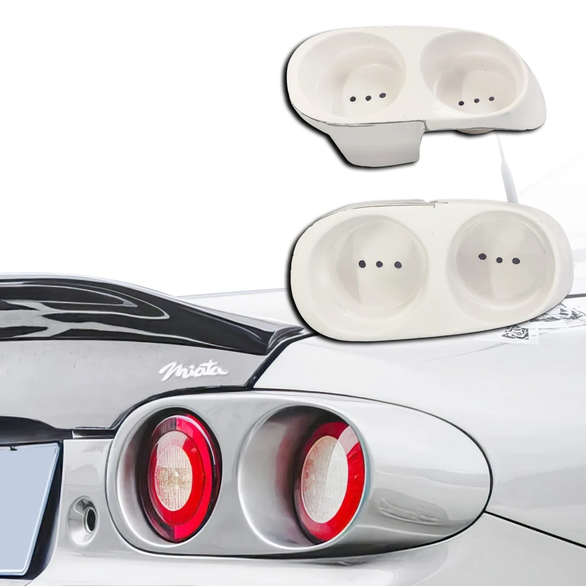 FRP QUAD Taillight Housings > Mazda Miata (NC) 2006-2015 - 120363