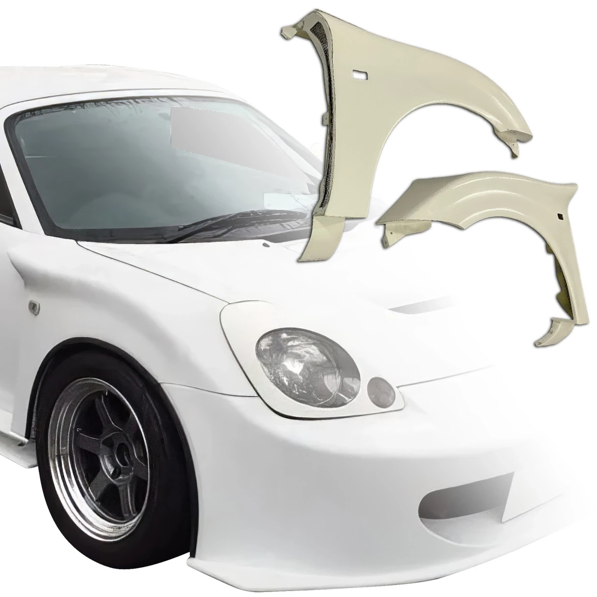 FRP WSPO GT Wide Body Fenders (front) > Toyota MRS MR2 Spyder 2000-2005 - 120425