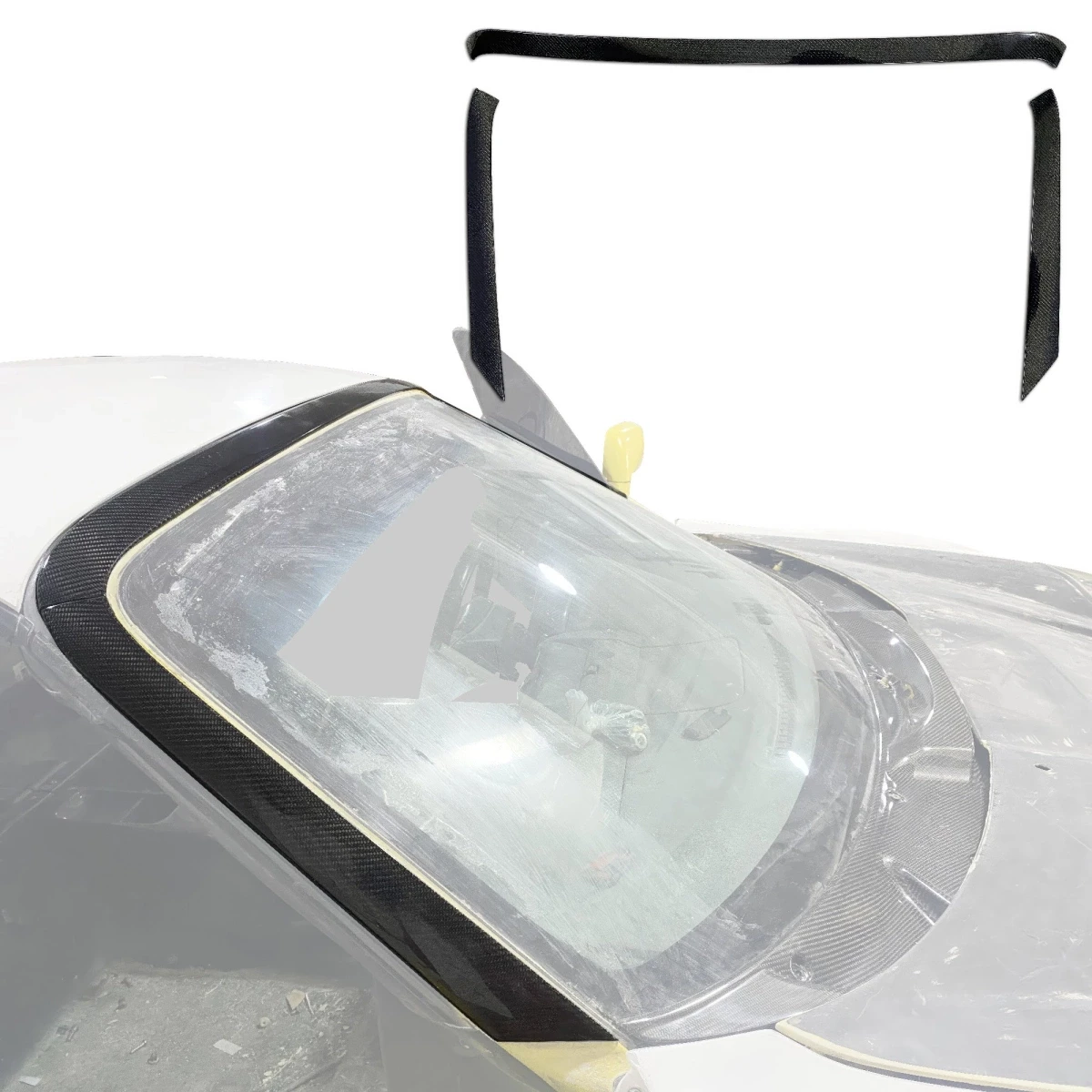 Carbon Fiber OER Full A-Pillar Cover Trim > Toyota MRS MR2 Spyder 2000-2005 - 120475