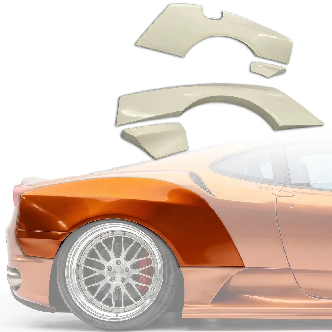 FRP HOM Wide Body Fenders (rear) > Ferrari F430 2005-2009 - 120529