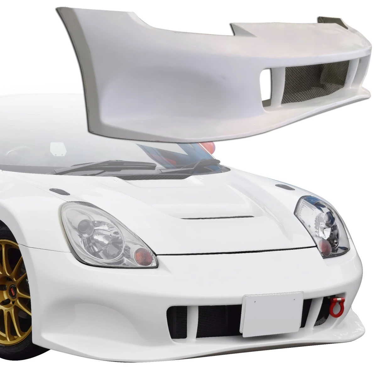 ModeloDrive FRP RLES Wide Body Front Bumper - Toyota MR2 2000-2005