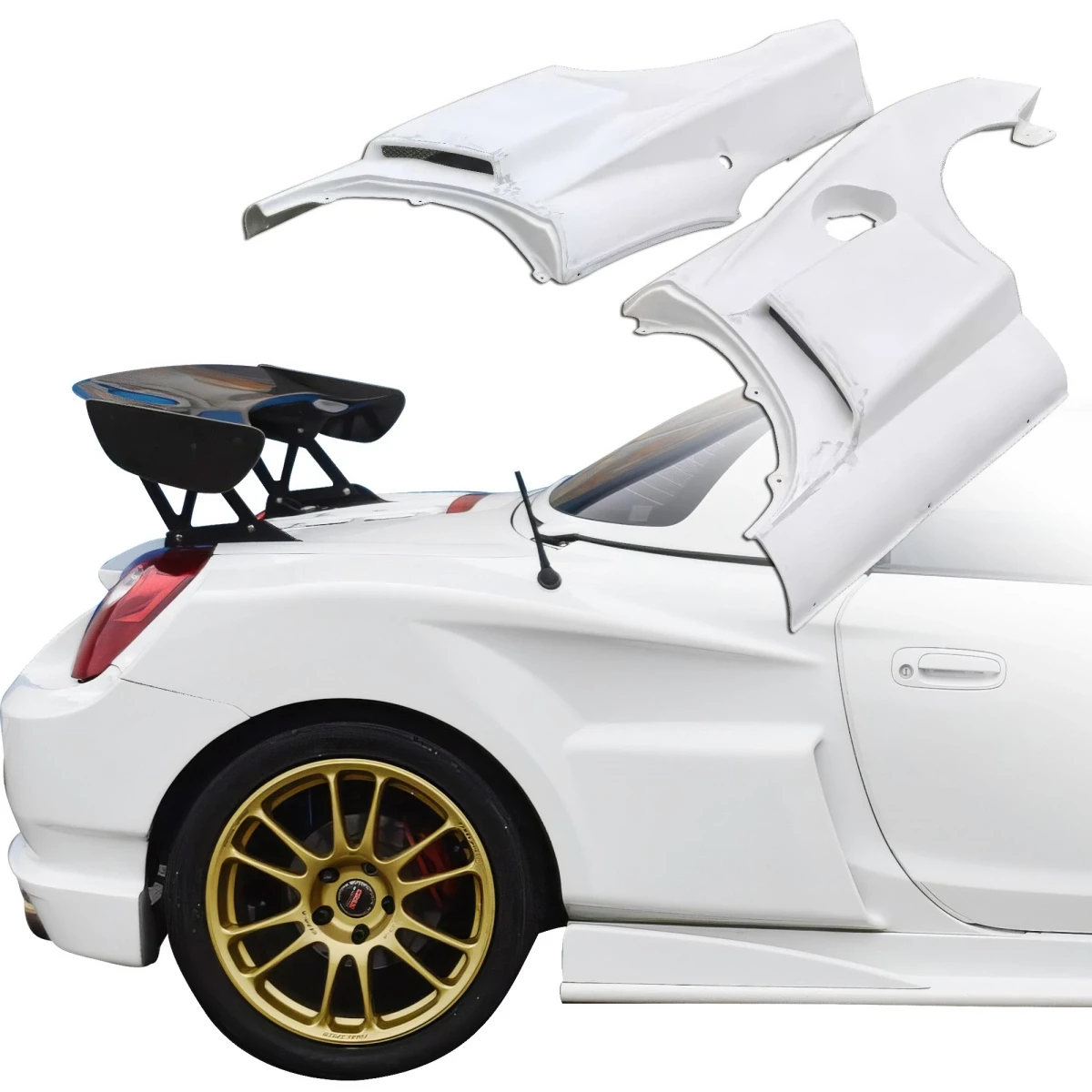 FRP RLES Wide Body Fenders (rear) w Gas Cap > Toyota MRS MR2 Spyder 2000-2005 - 120545