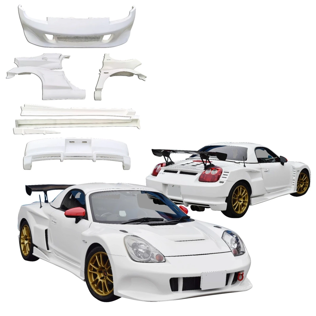 FRP RLES Wide Body Kit > Toyota MRS MR2 Spyder 2000-2005 - 120547