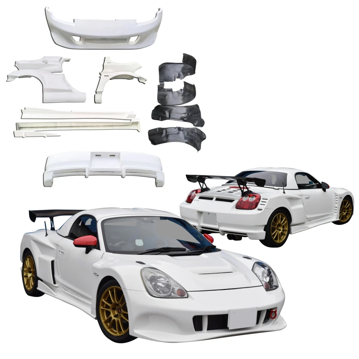 FRP RLES Wide Body Kit w Linders > Toyota MRS MR2 Spyder 2000-2005 - 120549