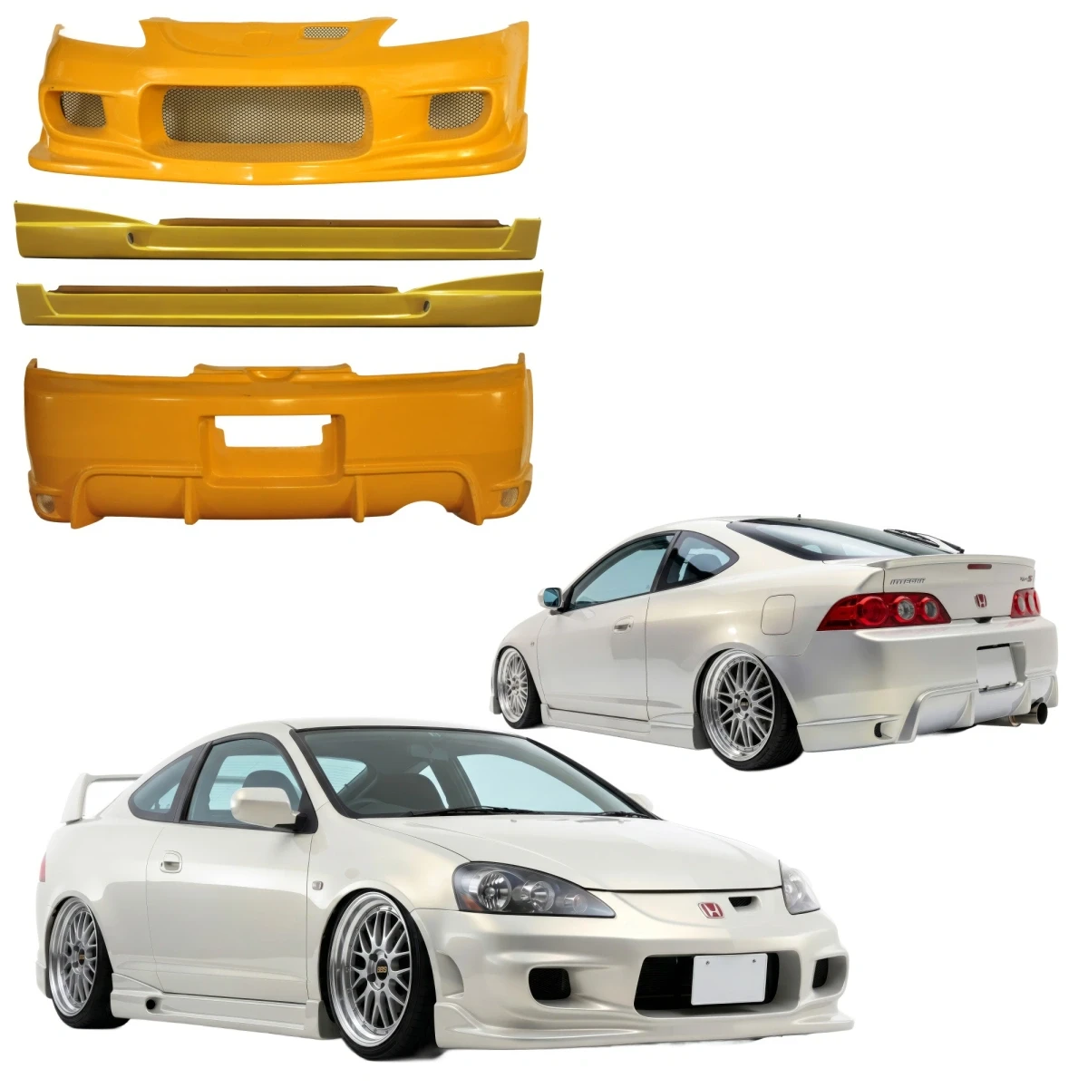 FRP ING v2 Body Kit 4pc > Acura RSX (DC5) 2005-2006 - 120598