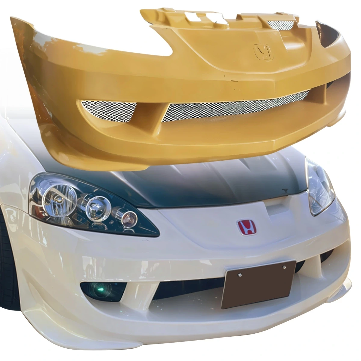 FRP MUGE v2 Front Bumper > Acura RSX (DC5) 2005-2006 - 120602