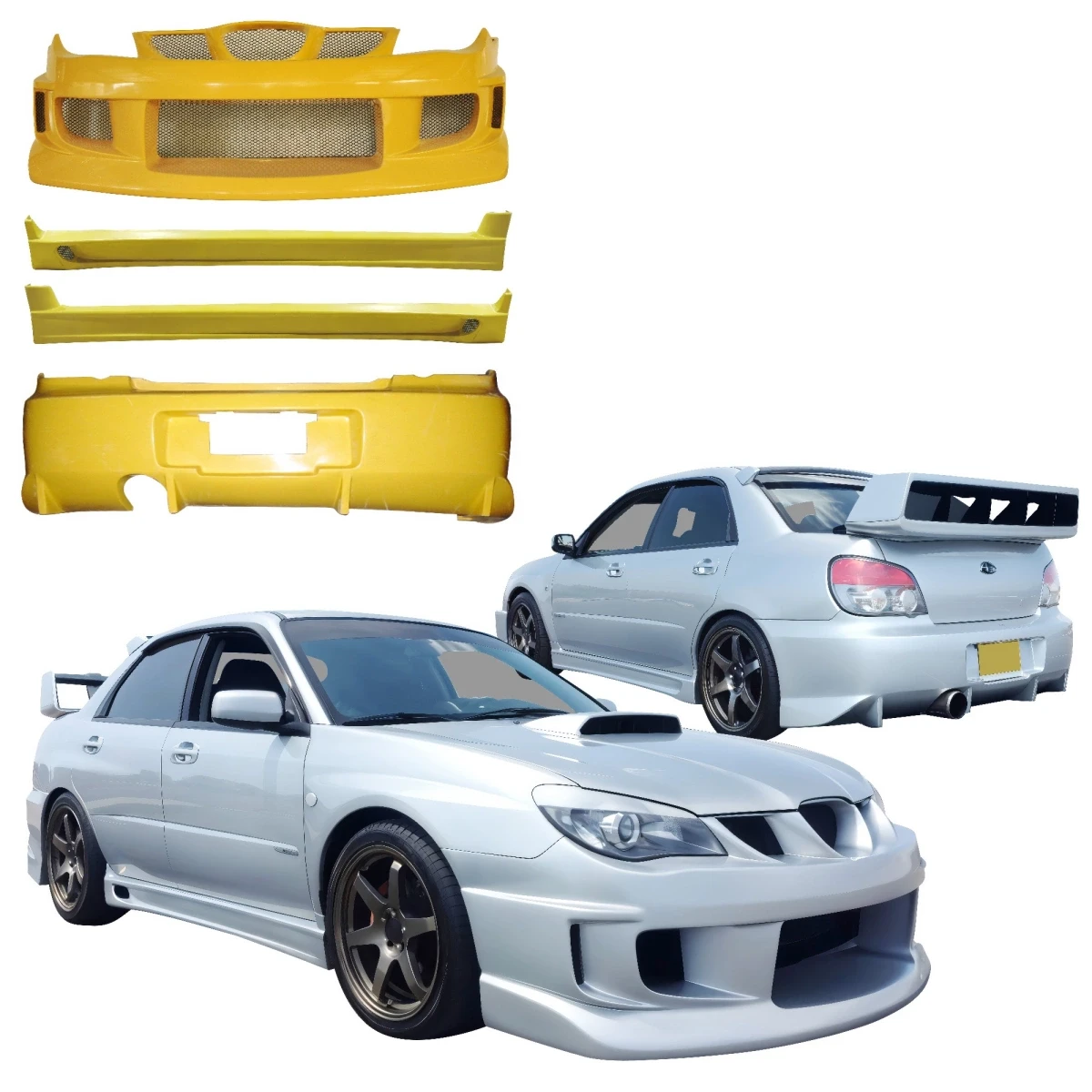 FRP CSPE Body Kit 4pc > Subaru Impreza WRX 2006-2007 > 4dr Sedan - 120613