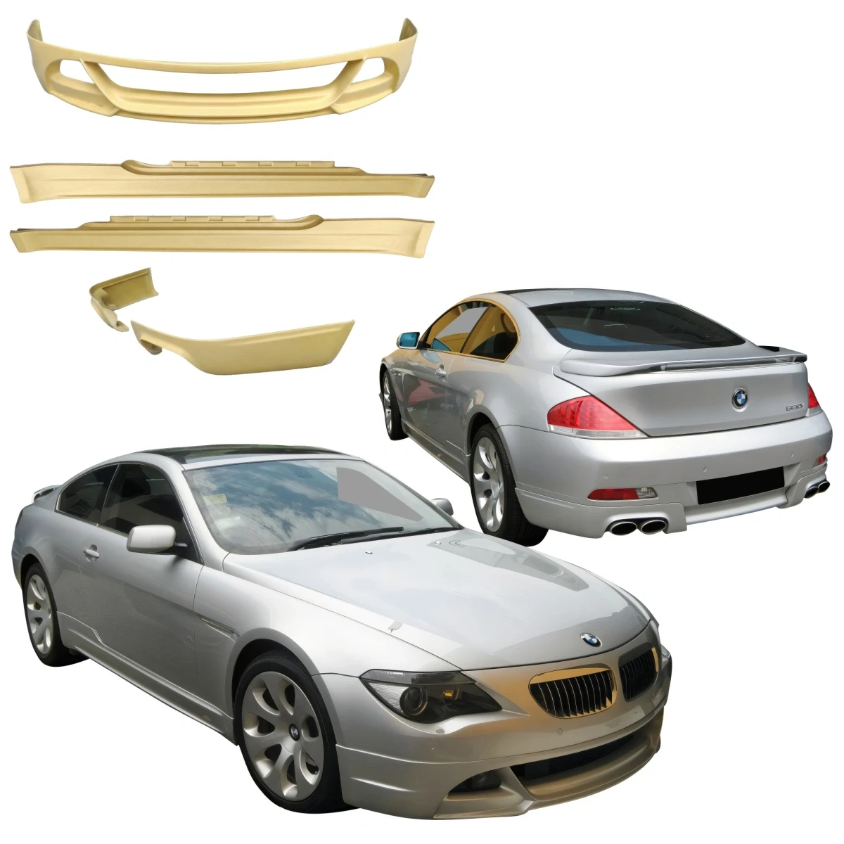 FRP WAL Body Kit 4pc > BMW 645Ci (E63 E64) 2004-2005 - 120706