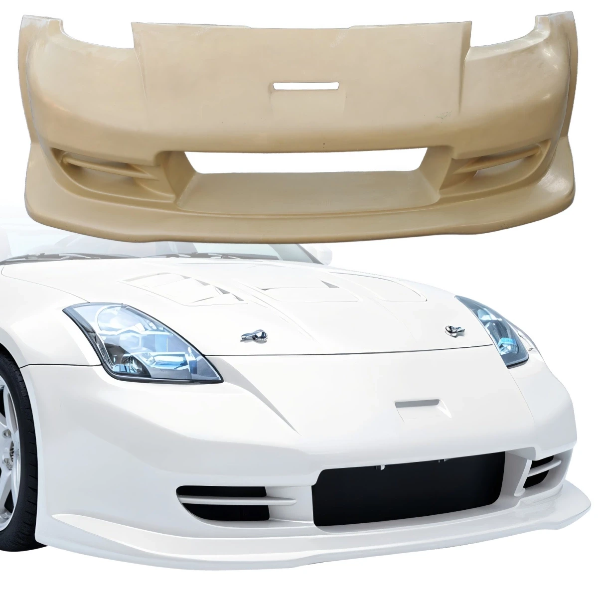 FRP TSEC Wide Body Front Bumper > Nissan 350Z (Z33) 2003-2008 - 120735