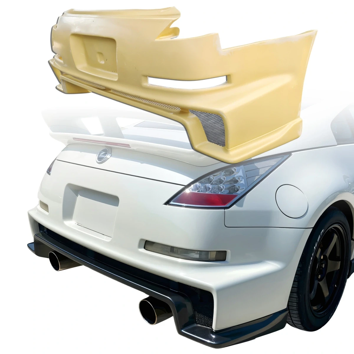 FRP NISM v3 Rear Bumper > Nissan 350Z (Z33) 2003-2008 - 120749