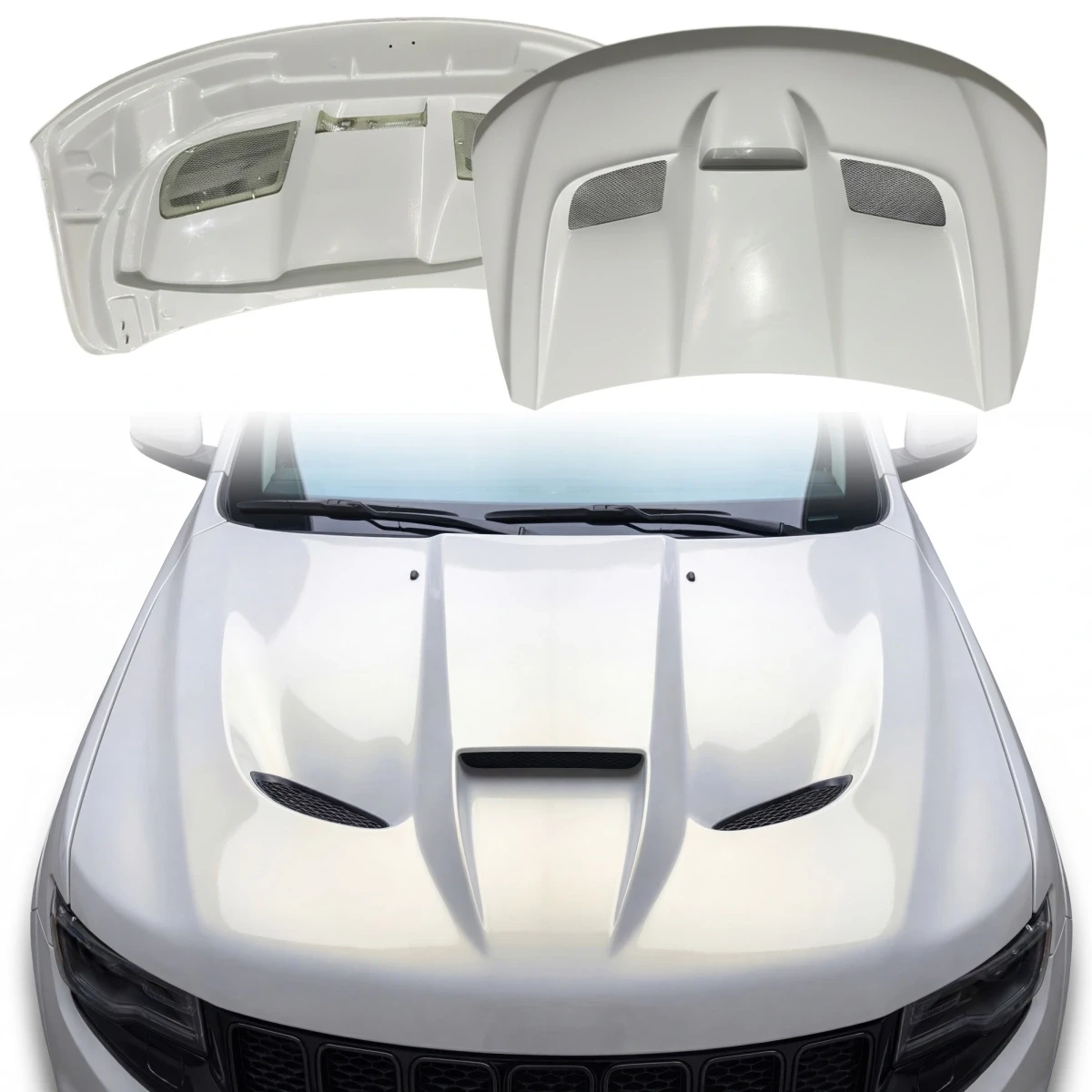 FRP RAM AIR Hood > Jeep Cherokee (WK2) 2011-2022 - 120825