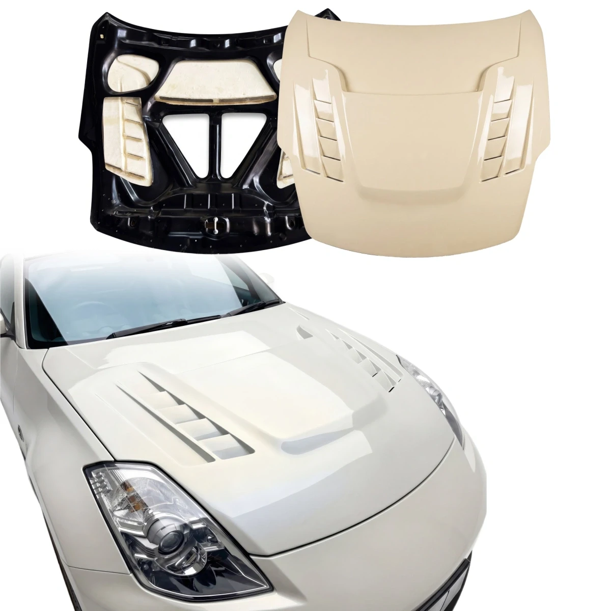 FRP MSPO Hood > Nissan 350Z (Z33) 2003-2008 - 120846