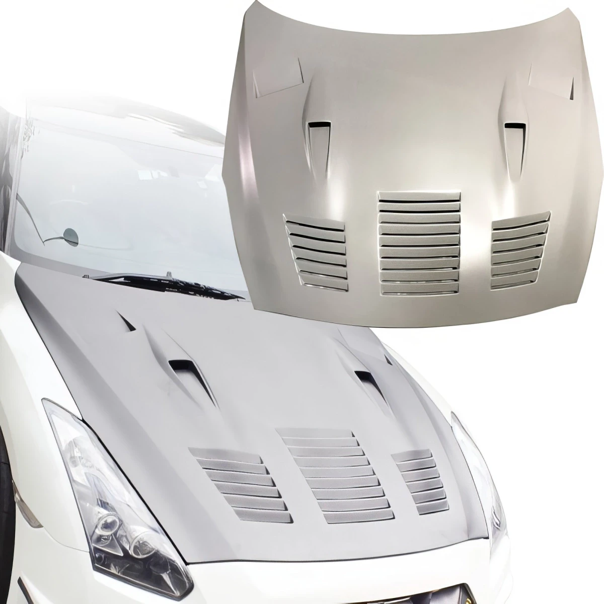 FRP GT Louvered Type-2 Hood > Nissan GTR R35 2009-2017 - 200025