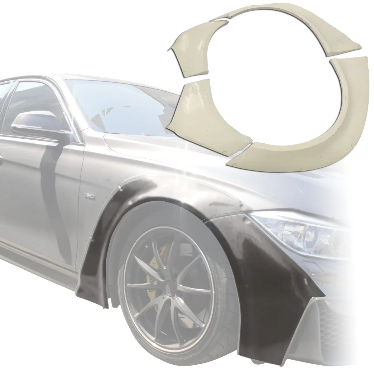 FRP VP Wide Body Flares (front) > BMW 3-Series (F30) 2012-2018 > 4dr Sedan - 200043