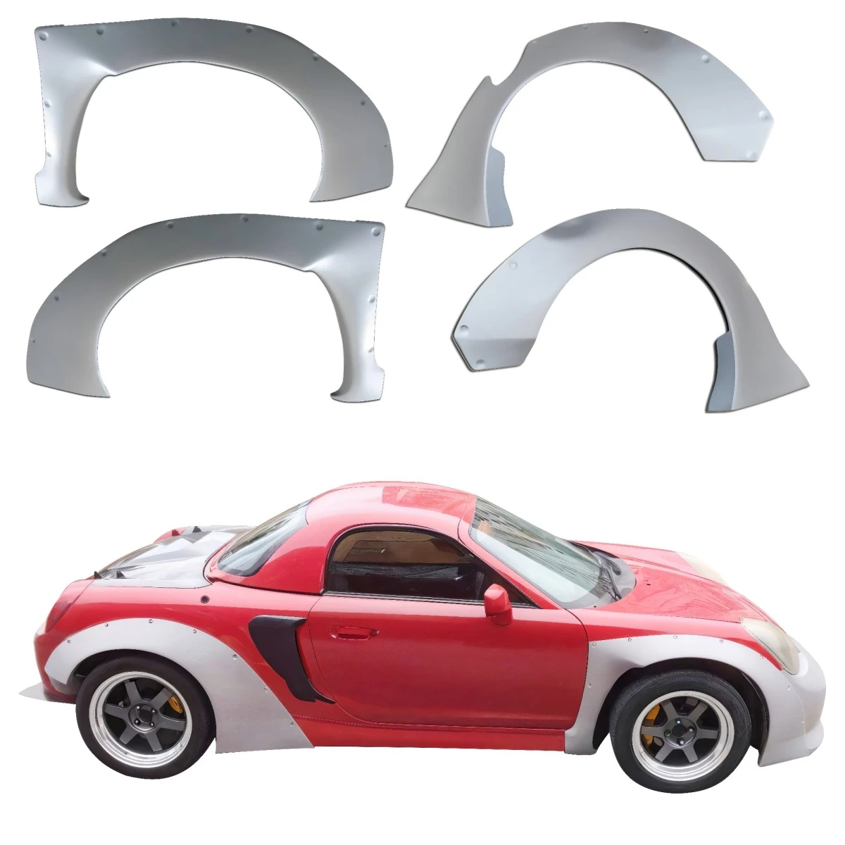 FRP TKYO Wide Body Fender Flares Set 4pc > Toyota MRS MR2 Spyder 2000-2005 - 200070