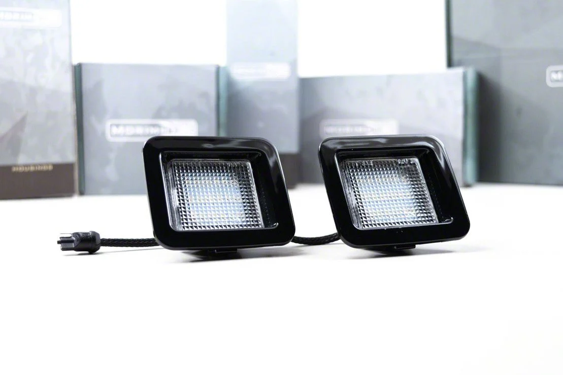 Morimoto XB LED License Plate Lights; Smoked (15-23 F-150)