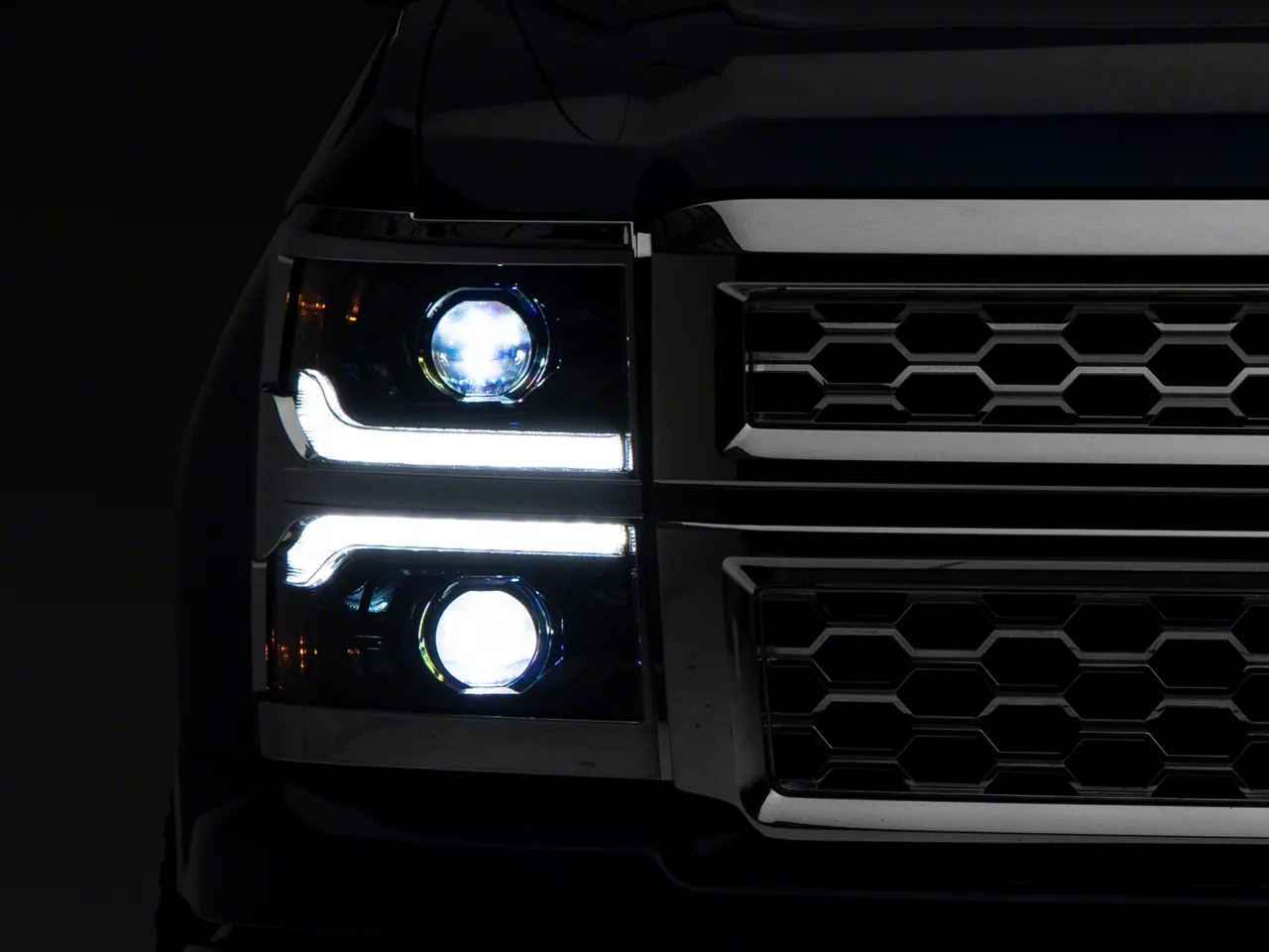 Morimoto XB LED Headlights; Chrome Housing; Clear Lens (14-15 Silverado 1500)