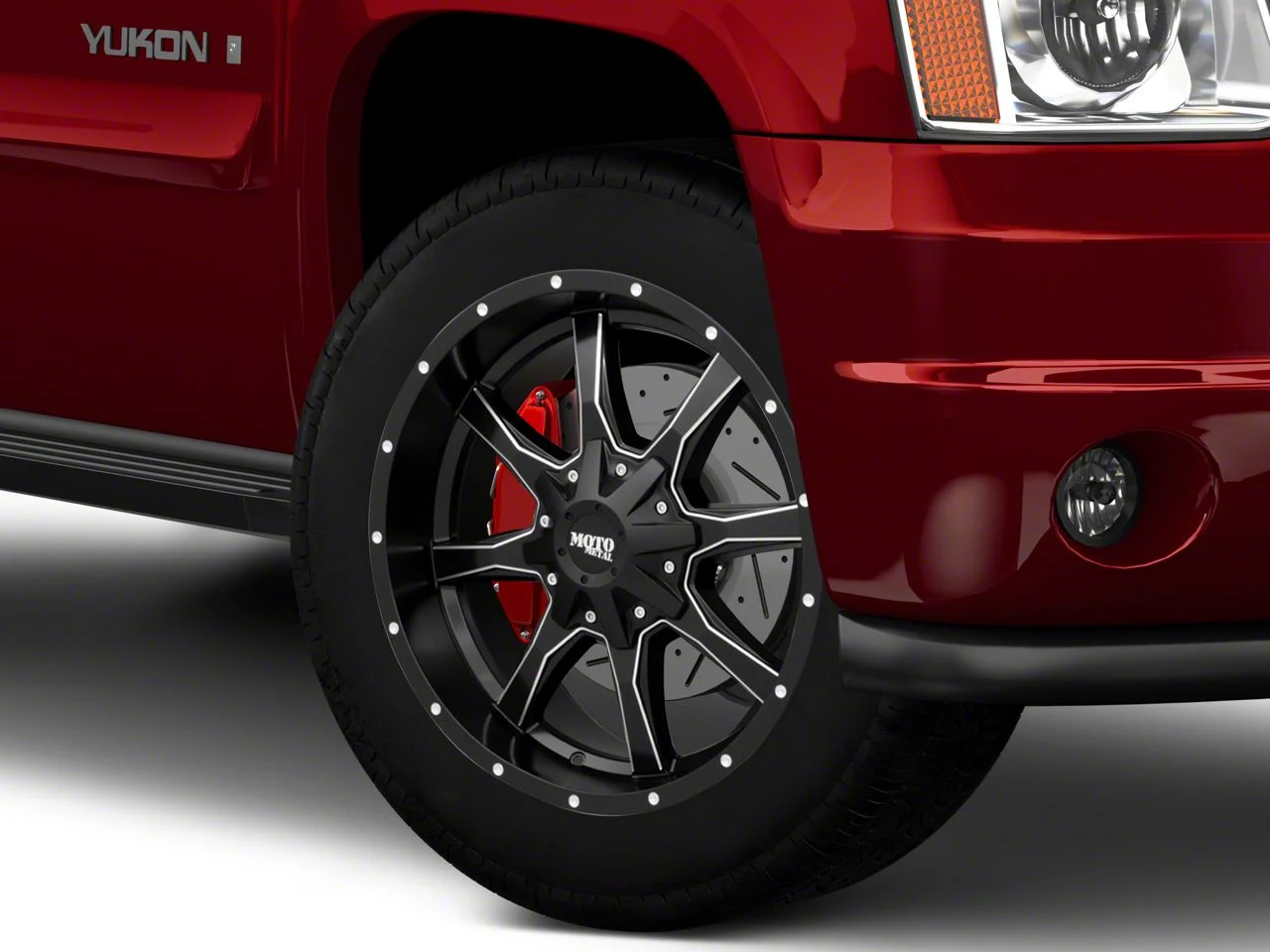 Moto Metal MO970 Semi Gloss Black Milled 6-Lug Wheel; 20x9; 12mm Offset (07-14 Yukon)