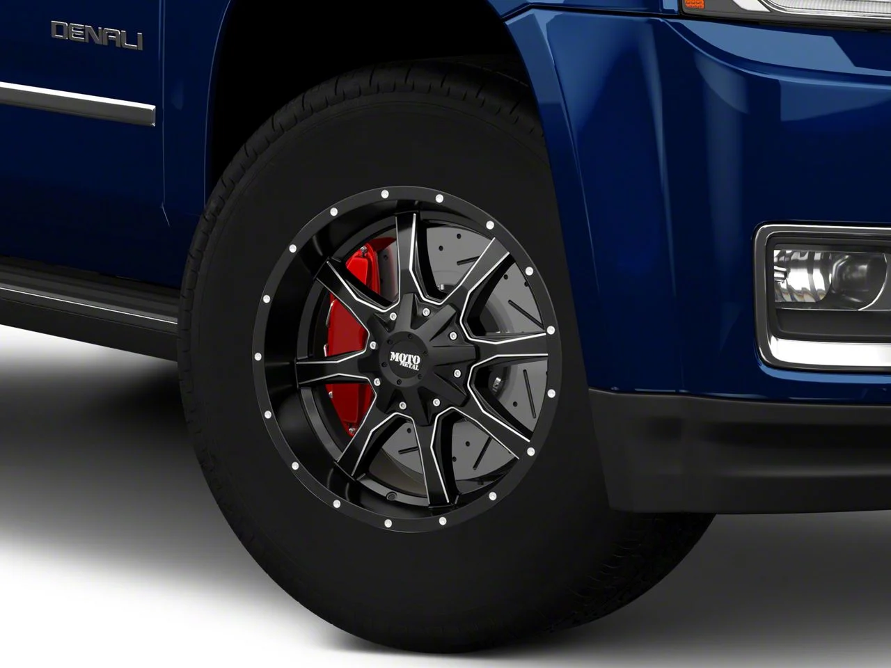 Moto Metal MO970 Semi Gloss Black Milled 6-Lug Wheel; 17x9; 12mm Offset (15-20 Yukon)