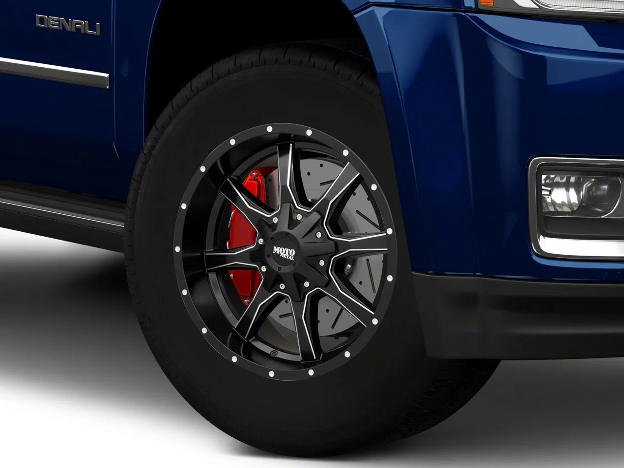 Moto Metal MO970 Semi Gloss Black Milled 6-Lug Wheel; 18x10; -24mm Offset (15-20 Yukon)